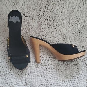 Christian Lacroix Navy Blue Mules
